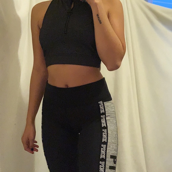 PINK VICTORIAS SECRET LEGGINGS - Picture 1 of 4